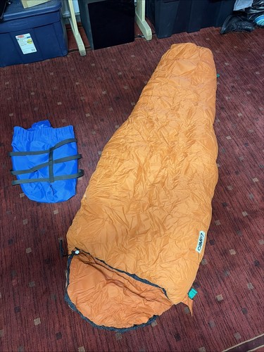 Vintage Camp 7 Mummy Sleeping Bag Boulder Orange