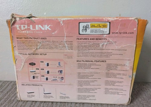 TP Link TL-PA101 85Mbps Powerline Ethernet Adapter Starter Kit - Afbeelding 20 van 21