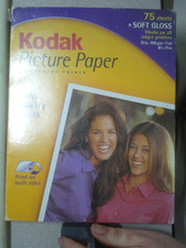 Kodak Photo Paper 8.5 X 11 Letter size Inkjet Soft Gloss New Sealed /75 Sheets