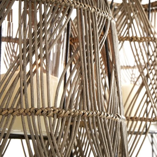 Cyan lighting - Clydesdale - small Candleholder - 9.5 Inches Wide by 20.5 Inches - Picture 4 of 4