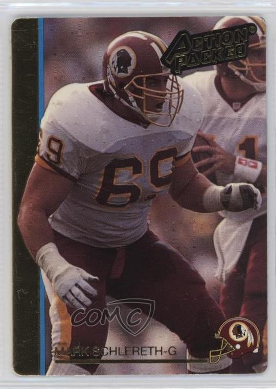 1992 Action Packed Mark Schlereth #280 Rookie RC 0q3