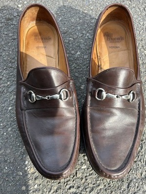 Allen Edmonds Verona II Horse Bit Loafer Shoe Brown Made In Italy Sz13 3E 49602