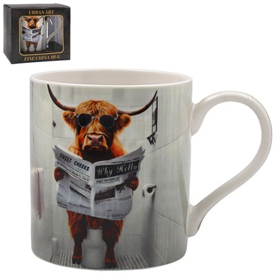 Kaffeebecher Keramiktassen 350ml Highland Neuheit Designs Fashion Print Geschenkidee