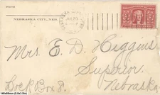 1904 Nebraska City Neb Cover Scott 324 Jefferson Louisiana Purchase Expo