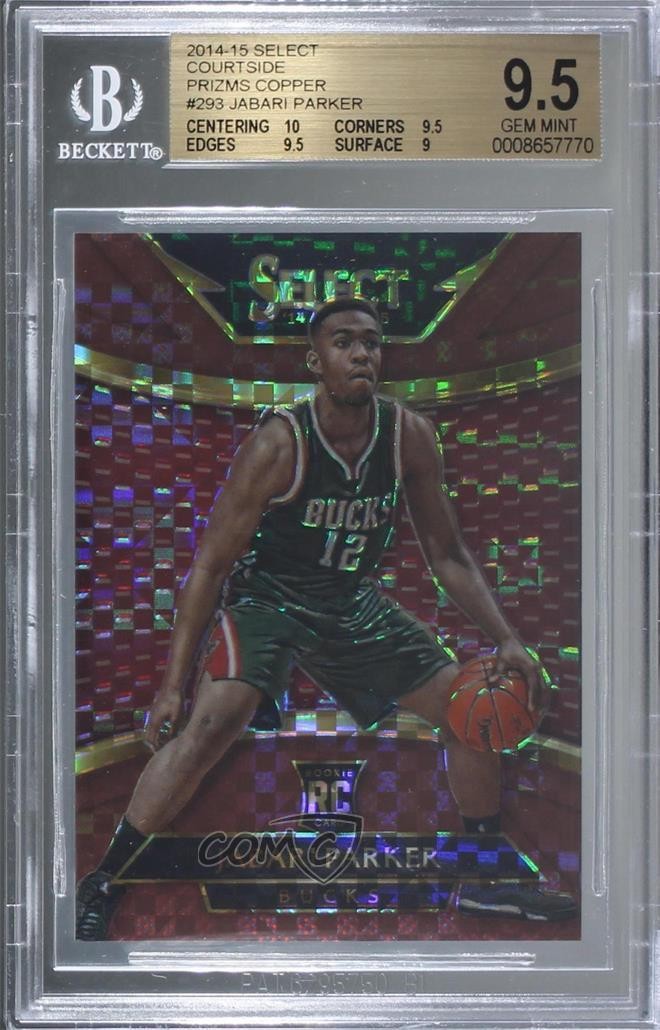 2014 Select Courtside Copper Prizm 33/49 Jabari Parker #293 BGS 9.5 GEM MINT 2du