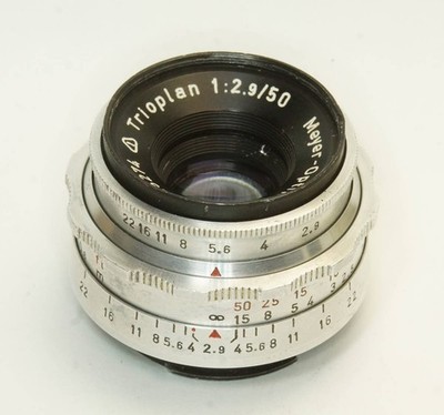 German Meyer-Optik Trioplan 1:2.9/50 Exakta 26NB-274 Q1 Late ersion 12-blade