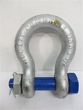 Campbell 5392435, 17 ton, 1-1/2" Bolt Type Anchor Shackle