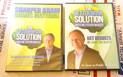 The Better Brain Solution with Dr. Steven Masley DVD + Bonus Material 3 CD Set