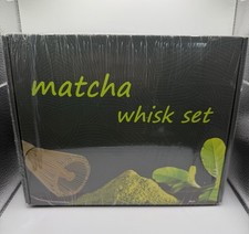5-Piece Matcha Whisk Set Ceramic Bowl with Sp...