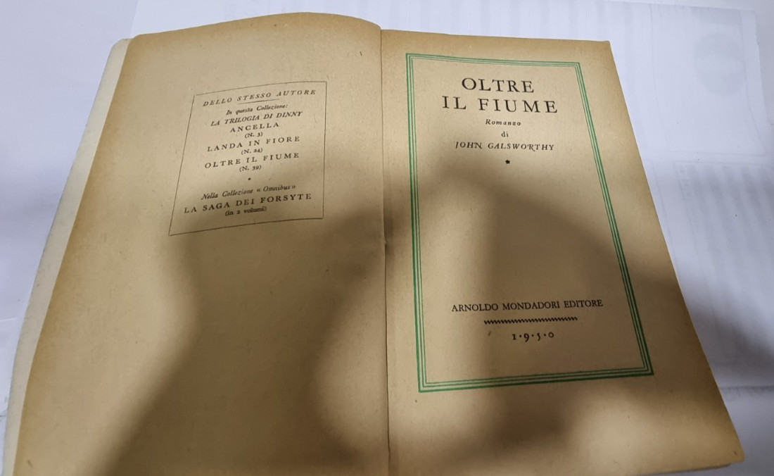 Oltre il fiume - John Galsworthy, Mondadori 1950 foto 6