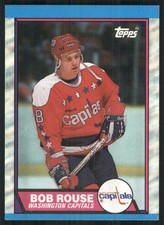 1989-90 Topps #26 Bob Rouse Washington Capitals Hockey Card 35636