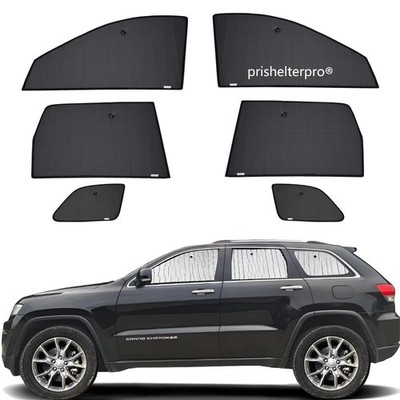 Fit For JEEP Grand Cherokee 14-20 Side Black Silver Camp Privacy Sunshade 6pcs