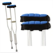 ErgoPAD- Soft Ergonomic Double-Layer Foam Padding for Underarm Crutches. Univ...
