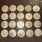 1967 Kennedy Half Dollar 40% Silver Lot of 20 Circultated Coins