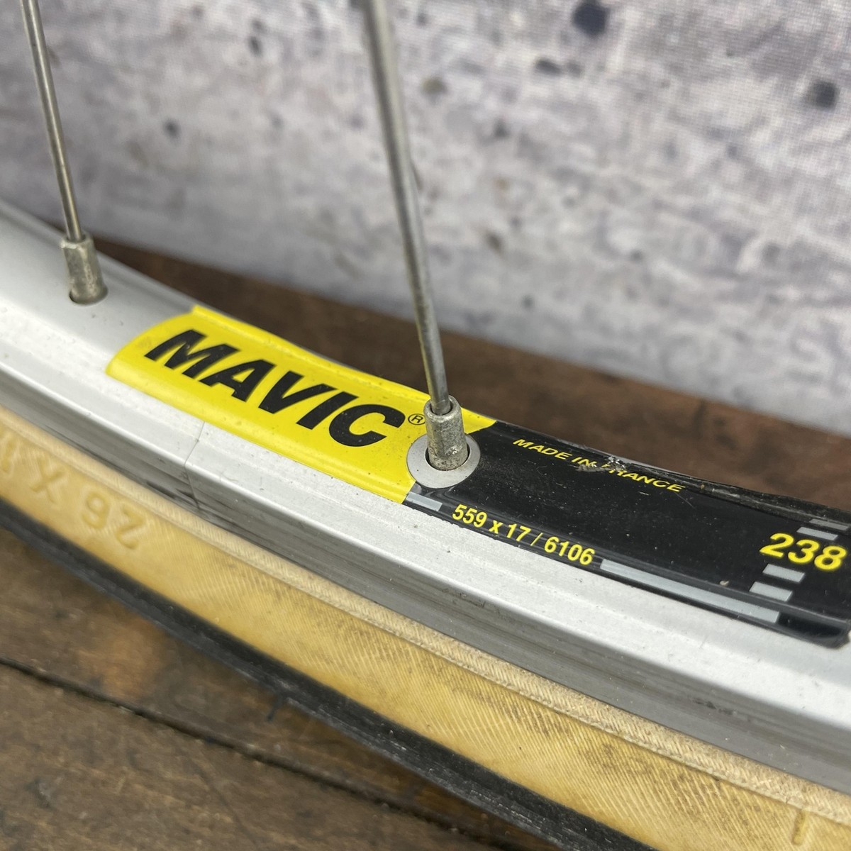 Vintage Mavic 238 26 Inch Wheelset Shimano Deore LX Hubs 90s MTB