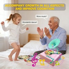 Kids Phonograph Storytelling Recorder with 96 Cards-Birthday Xmas Gift for Kids