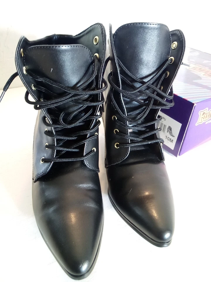 Botas victorianas con cordones FUNTASMA para mujer talla 10M NUEVAS negras Foto 2 de 4