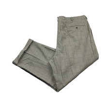 VTG Polo Ralph Lauren Men's 100 Cotton Pleated Dress Pants Houndstooth   40x26