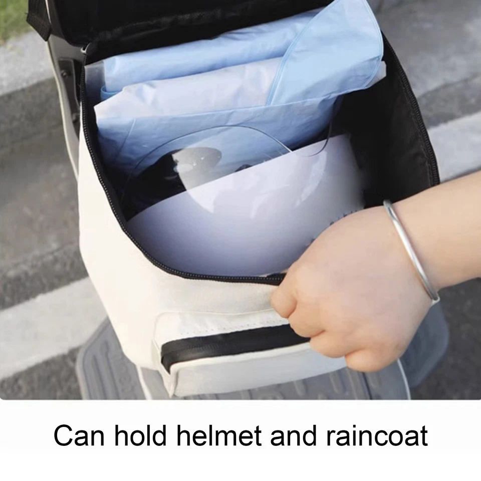 Bolsa de almacenamiento frontal para manillar de bicicleta accesorios colgantes bolsa organizadora capa grande Foto 4 de 4