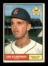 1961 Topps #462 Lou Klimchock  EX/EX+ X2636834