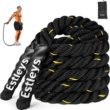 5lb Weighted Jump Rope for Men and , Adult Heavy Skipping Rope, Heavy Jump Ro...