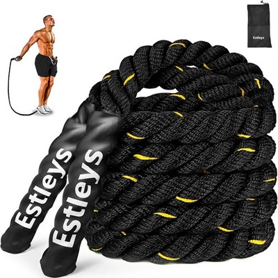 5lb Weighted Jump Rope for Men and , Adult Heavy Skipping Rope, Heavy Jump Ro...