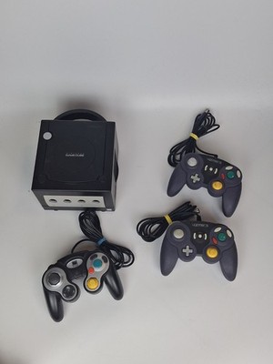Nintendo GameCube - Schwarz DOL-001(EUR) - Funktioniert Mit 3 Controller 