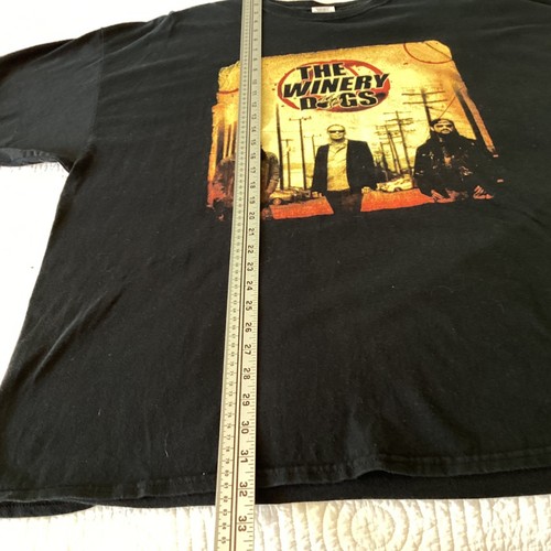 THE WINERY DOGS Tour Städte kurzärmliges schwarzes T-Shirt Herren Größe 3XL Gildan - Bild 11 von 13