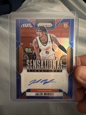 2024-25 Prizm JALEN BRIDGES Blue Prizm Sensational Signatures Rookie Auto /49 RC