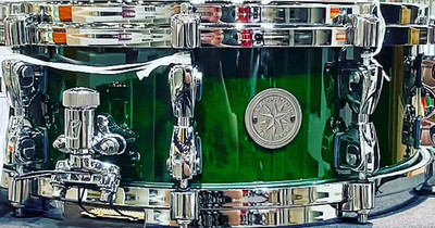 TAMA Starphonic Maple Snare Drum - 14'' x 5'' Emerald Figured Maple