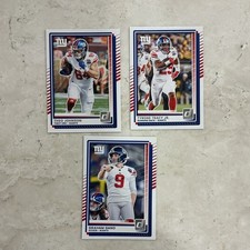 Panini Donruss Theo Johnson Tyrone Tracy Jr. Graham Gano Giants 3 Card Lot 2024