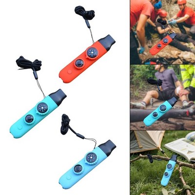 7 in 1 Camping Survival Whistle Portable for Mountaineering Boating Climbing