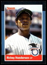 Rickey Henderson 1988 Donruss All-Stars #4 New York Yankees FREE SHIPPING