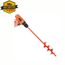 Auger Drill Bit For Garden Ground Earth Spiral Post Hole Digger Bulb Planting