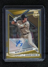 2022 Panini Elite Extra Edition Optic Signatures 73/99 Lamar King Jr Auto 0w7