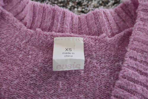 Evsie Sweater Youth XS Ruffle Button Cardigan Long Sleeve Soft Knit Lightweight - Picture 4 of 8