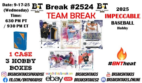 SEATTLE MARINERS 2025 Panini Impeccable Baseball Hobby CASE 3 BOX Break #2524