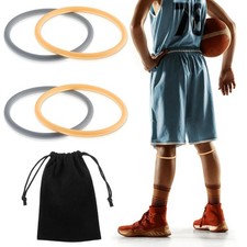 Silicone Knee Bands 4 PCS Patella Support Straps for Sports  Pain Relief NEW