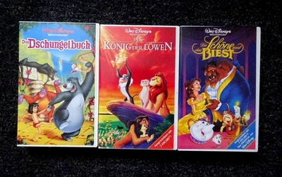 3 Walt Disney Kinderkassetten König d. Löwen, Dschungelbuch, d. Schöne u. Biest - Bild 1 von 4