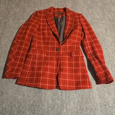 Rag Bone Blazer Womens 2 Lexington Red One Button Peak Career Academia