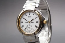 [Exc+5] Vintage Seiko Silver Wave 2628-0110 Quartz Mens Watch From JAPAN