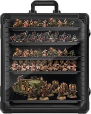 Miniatures Storage Case Miniatures Transport Case Aluminum Alloy Frame with Lock