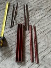 2 Vintage Sets Of Chopsticks, One Silver Played With Original Box, And One Wood — photo 9