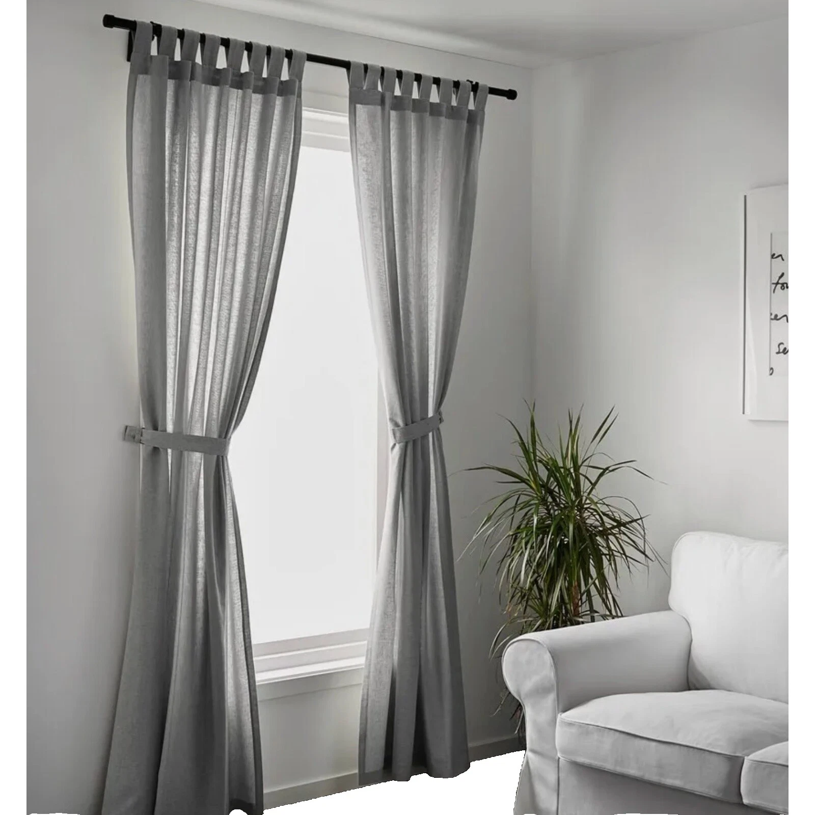 IKEA Cotton Modern Window Curtains & Drapes