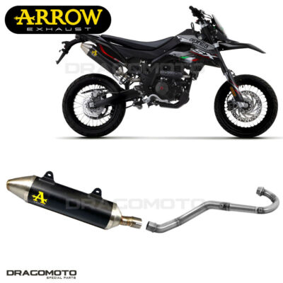 Full exhaust APRILIA SX 125 2021 2022 ARROW ALU Black THUNDER