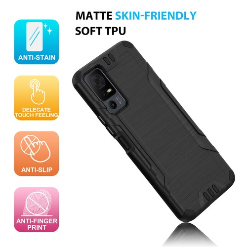 Funda metálica magnética armadura cepillada para TCL 40 XL / 40 T + vidrio templado - Imagen 13 de 59