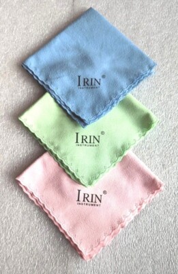 3x IRIN Cleaning Polish Cloth 10'' - Musical Instrument Guitar Violin Saxophone 