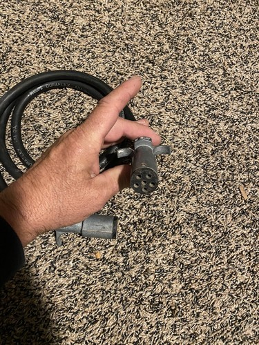 5 Foot 6-Way Round to 6-Way Round Trailer Wiring Adapter Connector - Picture 3 of 3