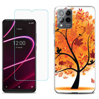 For T-Mobile Revvl 6, 6 Pro 5G Phone Case, Tempered Glass L2