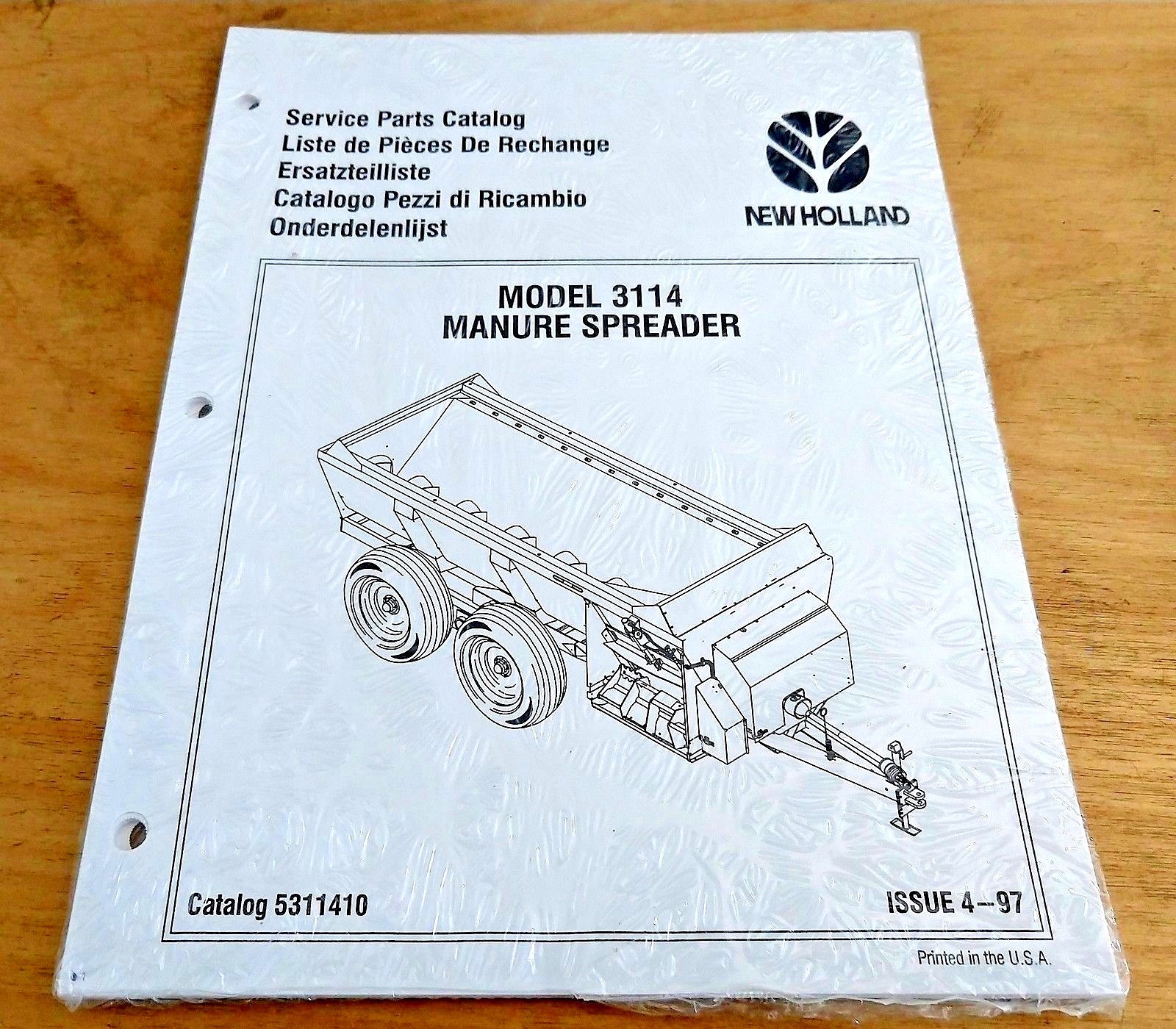 New Holland 3114 Manure Spreader Parts Catalog Manual NH eBay